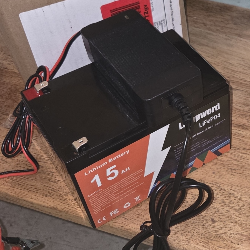 Black Lithium Battery 15Ah
